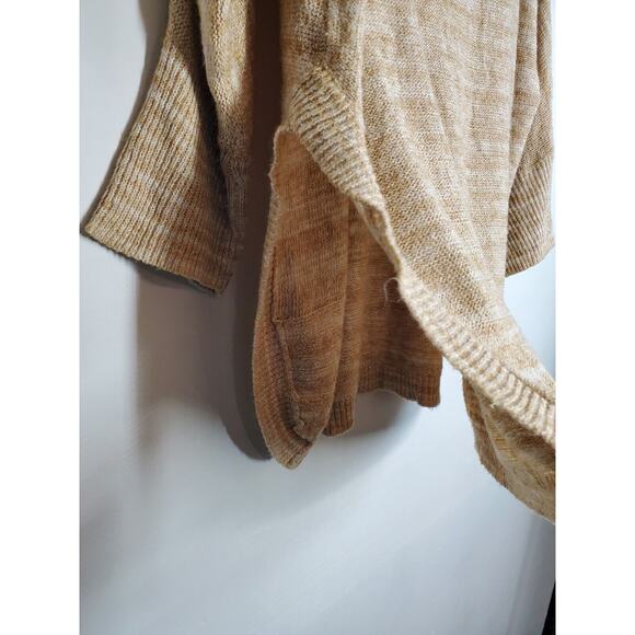 Field Flower ANTHROPOLOGIE Sweater Womens Medium Pullover Tan Cowl Neck Brown - Picture 5 of 12